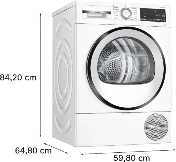 Bosch WQG24219GR Στεγνωτήριο 9kg A++ με Αντλία Θερμότητας - Image 5