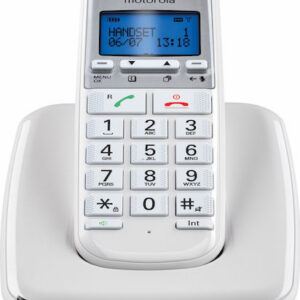 Motorola S3001 Ασύρματο Τηλέφωνο με Ελληνικό Μενού Λευκό
