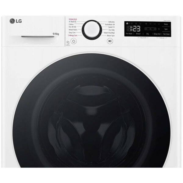 LG D4R5009TSWW Πλυντήριο-Στεγνωτήριο Ρούχων 9kg/6kg Ατμού 1400 Στροφές - Image 3