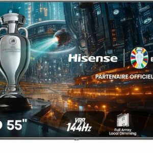 Hisense Smart Τηλεόραση 55" 4K UHD QLED 55E7NQ Pro HDR (2024)
