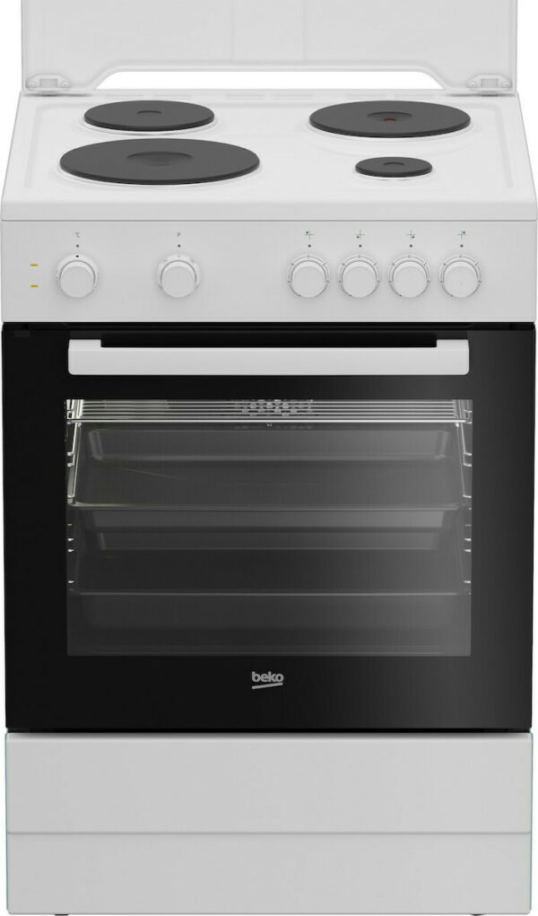 Beko FSM66001GWS Κουζίνα 72lt με Εμαγιέ Εστίες Π60εκ. Λευκή