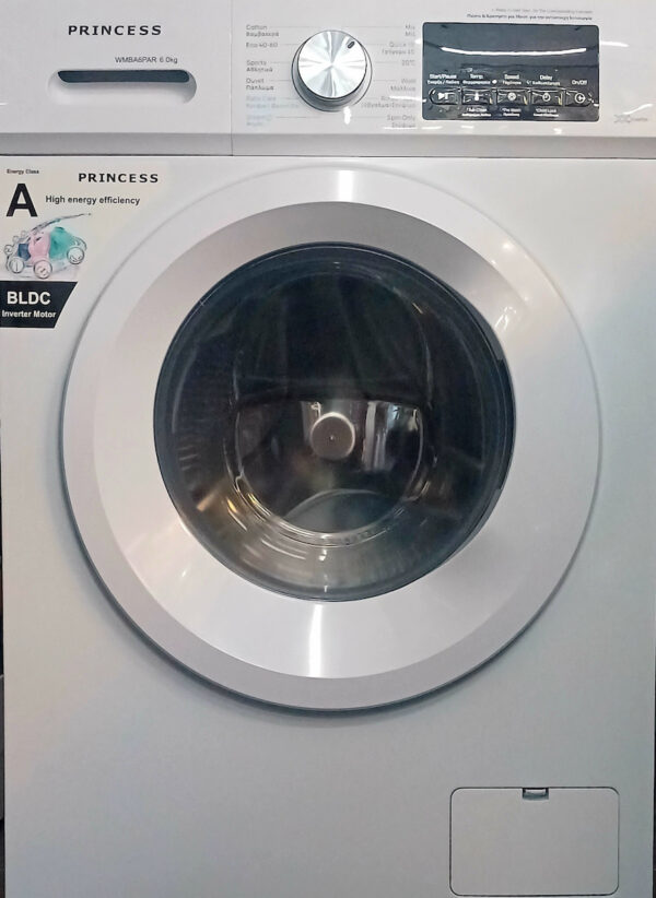 Princess Πλυντήριο Ρούχων 6kg 1000 Στροφών WMBA6PAR