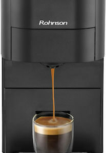 Rohnson Πολυχρηστική Multicapsule 5 σε 1 Μηχανή Espresso 1545W Πίεσης 20bar Μαύρη