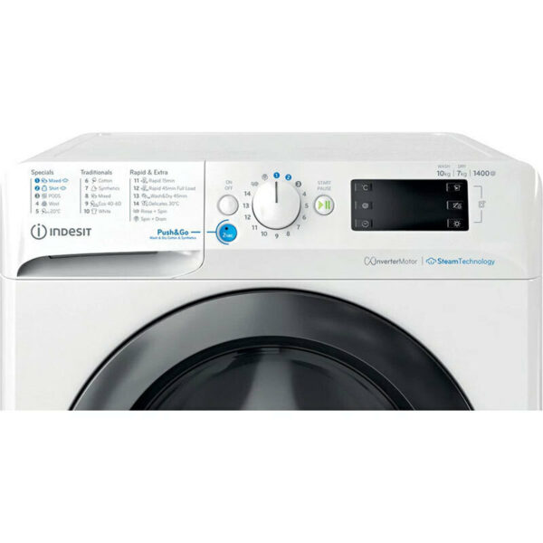 Indesit BDE 107436 WKV Πλυντήριο-Στεγνωτήριο Ρούχων 10kg/7kg Ατμού 1400 Στροφές - Image 3