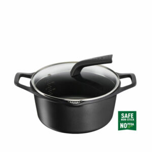 Tefal Robusto Βαθιά Κατσαρόλα από Χυτό Αλουμίνιο 24cm E24946