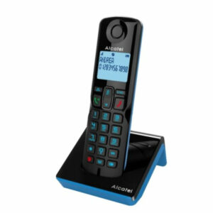Alcatel S280 Ασύρματο Τηλέφωνο με Ελληνικό Μενού Μαύρο/Μπλε