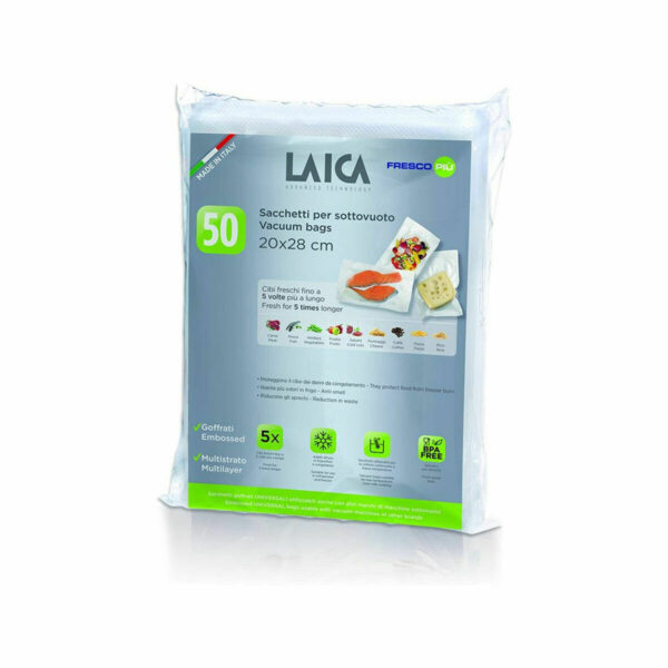 Laica VT3504 Λείες Σακούλες για Συσκευές Vacuum 200x280mm 50τμχ 3504 - Image 2