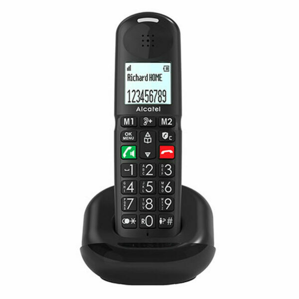 Alcatel XL685 Ασύρματο Τηλέφωνο με Ελληνικό Μενού Μαύρο - Image 3