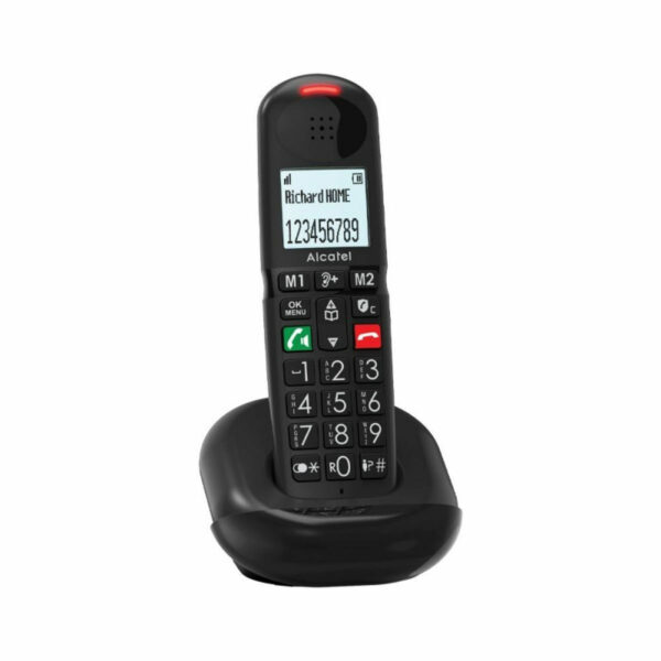 Alcatel XL685 Ασύρματο Τηλέφωνο με Ελληνικό Μενού Μαύρο