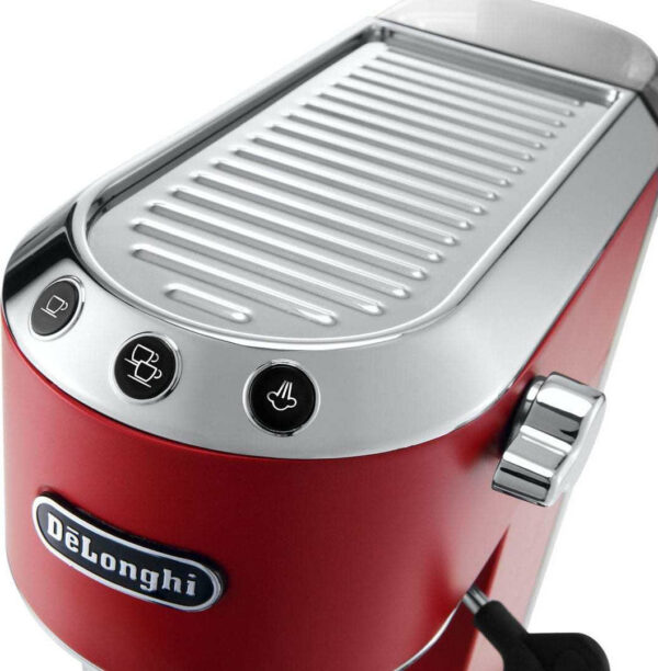 Delonghi Dedica Pump Red EC685.R Μηχανή Espresso 1300W Πίεσης 15bar - Image 4