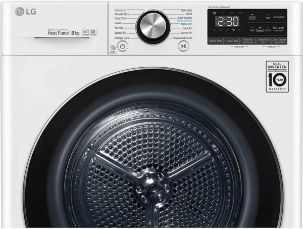 LG RC80V9AV3W Στεγνωτήριο 8kg A+++ με Αντλία Θερμότητας - Image 7