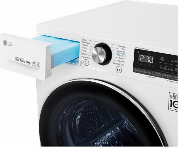 LG RC80V9AV3W Στεγνωτήριο 8kg A+++ με Αντλία Θερμότητας - Image 8