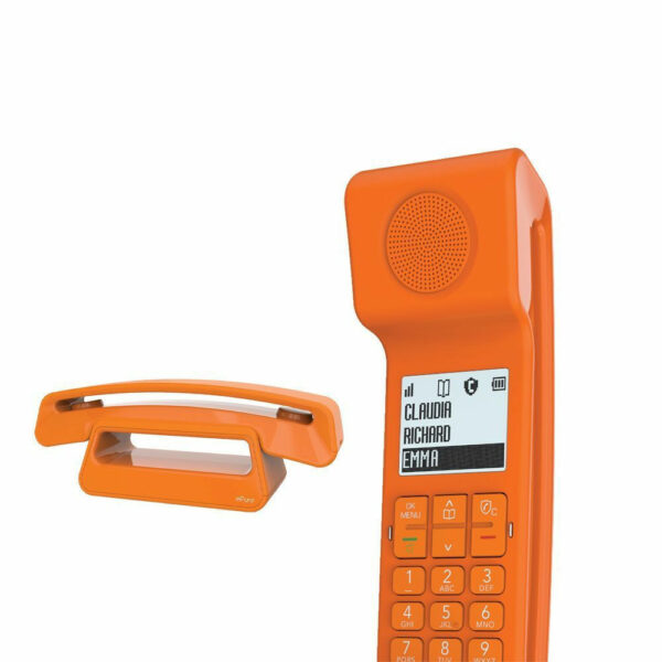 Alcatel ePure Iconic Ασύρματο Τηλέφωνο με Ελληνικό Μενού Πορτοκαλί - Image 3