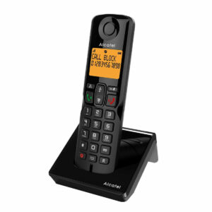 Alcatel S280 Ασύρματο Τηλέφωνο με Ελληνικό Μενού Μαύρο
