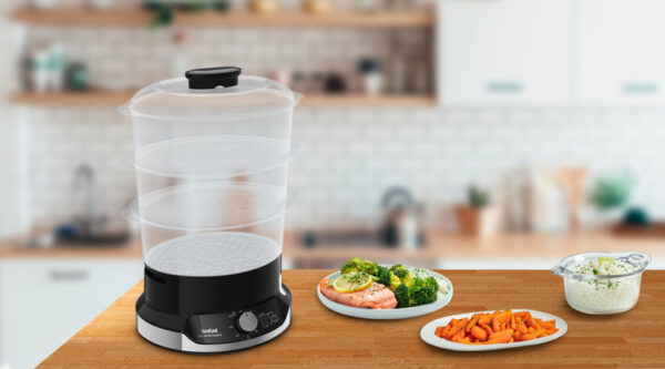 Tefal VC2048 Ultracompact Ατμομάγειρας με 3 Επίπεδα Μαγειρέματος 9lt - Image 5
