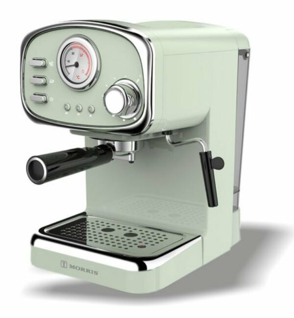 Morris R20807EMG Μηχανή Espresso 1100W Πίεσης 20bar Πράσινη - Image 3