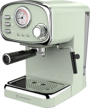 Morris R20807EMG Μηχανή Espresso 1100W Πίεσης 20bar Πράσινη