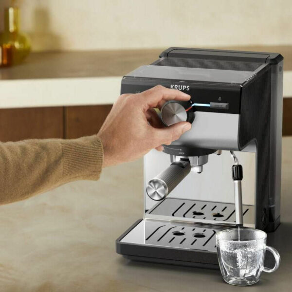 Krups XP384E10 Αυτόματη Μηχανή Espresso 1140W Πίεσης 15bar Ασημί - Image 5
