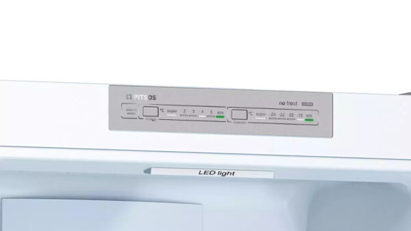 Pitsos PKNB39VWEA  368lt Total NoFrost Υ203xΠ60xΒ66εκ. Λευκός - Image 5