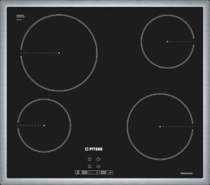 Pitsos CRE645S06 αυτόνομη κεραμική εστία inox 60cm
