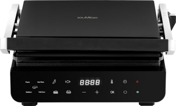 Gruppe KJ-230 souMilao Τοστιέρα με Αποσπώμενες Πλάκες για 2 Τοστ 2000W Μαύρη