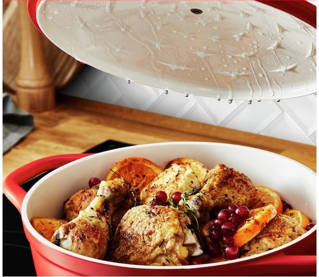 Tefal Γάστρα Στρογγυλή από Χυτό Αλουμίνιο 30x30cm E25489 - Image 5