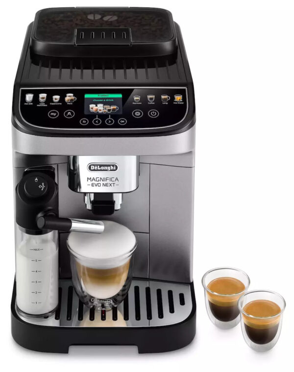 De'Longhi ECAM310.80.SB Magnifica Evo Next Αυτόματη Μηχανή Espresso 1450W Πίεσης 15bar με Μύλο Άλεσης Καφέ