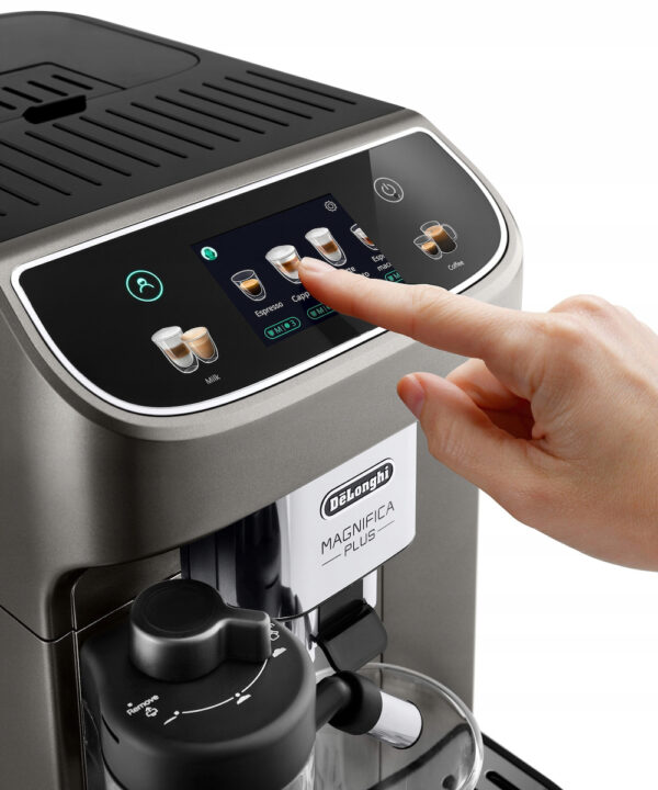 De'Longhi ECAM320.70.TB Magnifica Plus Αυτόματη Μηχανή Espresso 1450W Πίεσης 15bar για Cappuccino με Μύλο Άλεσης Γκρι - Image 4