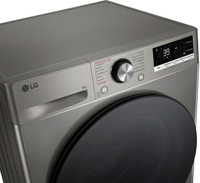 LG F4R7009TSSB Πλυντήριο Ρούχων 9kg 1400 Στροφών Ασημί - Image 3