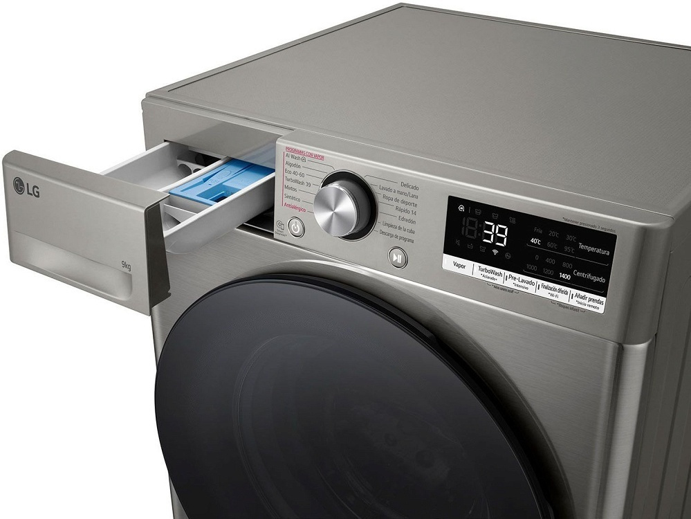LG F4R7009TSSB Πλυντήριο Ρούχων 9kg 1400 Στροφών Ασημί - Image 4