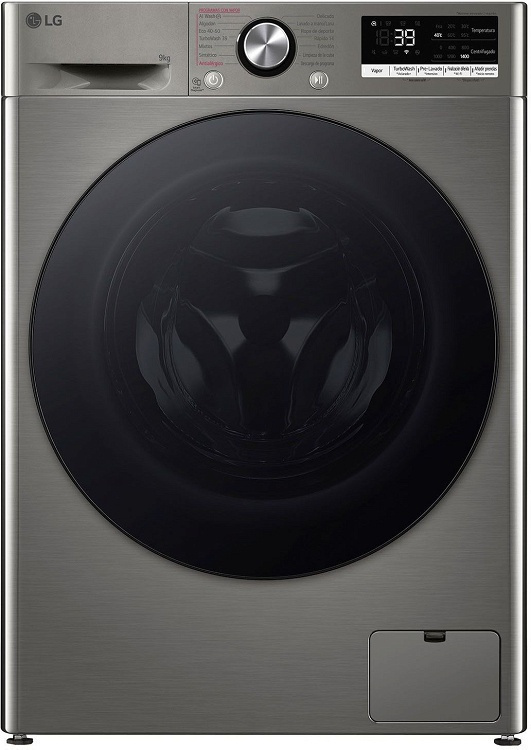LG F4R7009TSSB Πλυντήριο Ρούχων 9kg 1400 Στροφών Ασημί