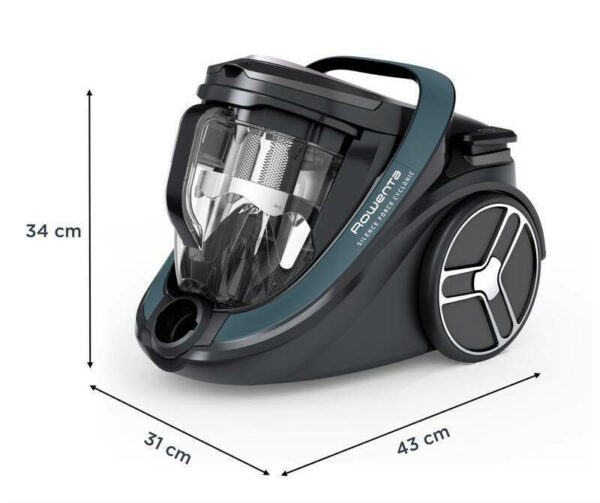 Rowenta RO7961 Silence Force Cyclonic Ηλεκτρική Σκούπα 500W με Σακούλα 2.5lt Μαύρη - Image 5