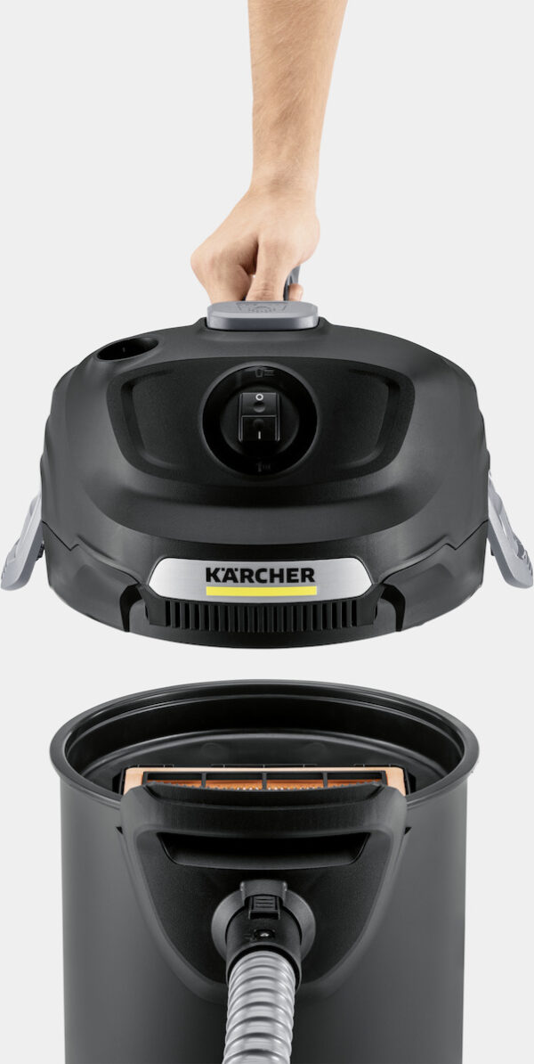 Karcher Ash Vacuum AD 2 Σκούπα Στάχτης 600W με Κάδο 14lt - Image 4
