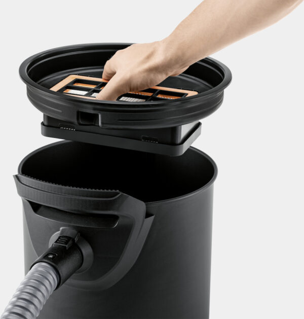 Karcher Ash Vacuum AD 2 Σκούπα Στάχτης 600W με Κάδο 14lt - Image 5