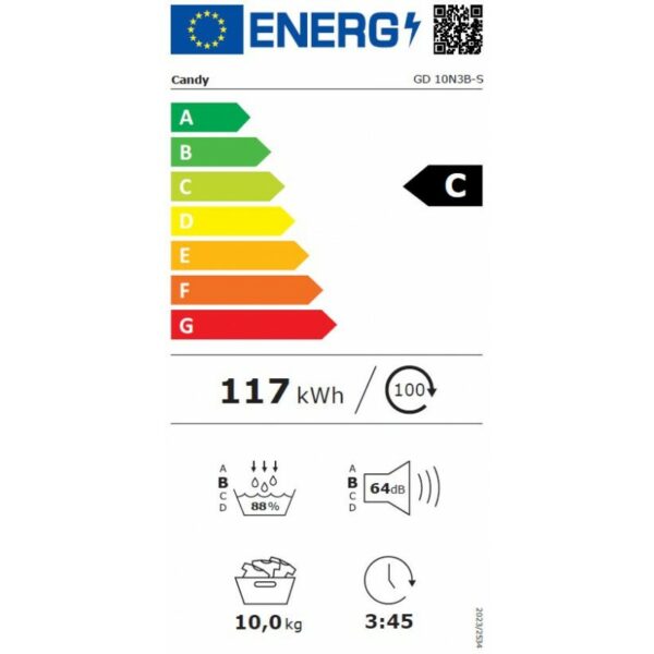 CANDY GD10N3B-S ΣΤΕΓΝΩΤΗΡΙΟ ΡΟΥΧΩΝ 10κλ Α+++(C) - Image 3