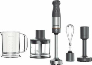 Kenwood HBM60.307GY Ραβδομπλέντερ με Ανοξείδωτη Ράβδο 1000W Μαύρο