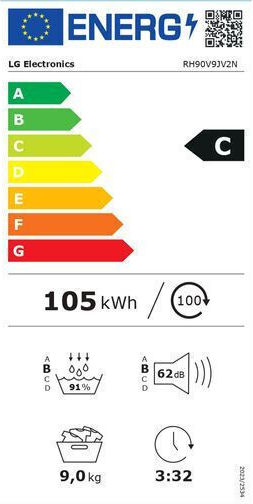 LG RH90V9JV2N Στεγνωτήριο 9kg με Αντλία Θερμότητας - Image 5
