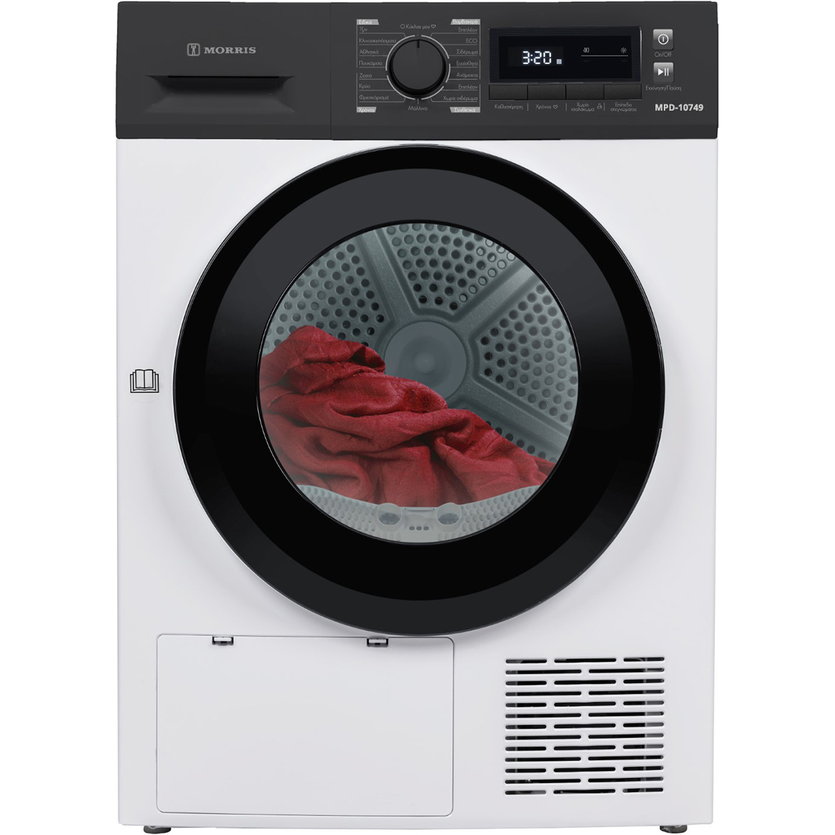 Morris MPD-10749 Στεγνωτήριο 10kg A++ με Αντλία Θερμότητας