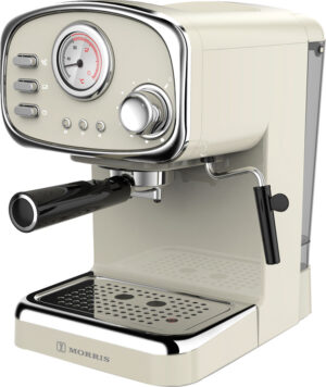 Morris R20806EMC Μηχανή Espresso 1100W Πίεσης 20bar Μπεζ