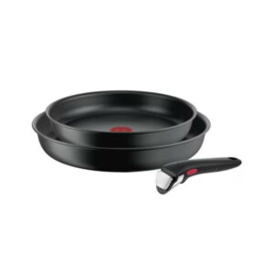 Tefal L76492 Ingenio Unlimited Σετ Τηγάνια από Αλουμίνιο Black 16 & 20cm με Αντικολλητική Επίστρωση 3τμχ