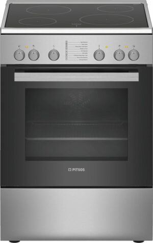 Pitsos PHC009150 Κουζίνα 66lt με Κεραμικές Εστίες Π60εκ.