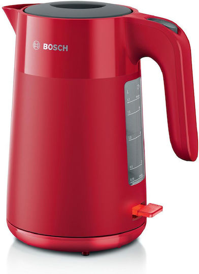 Bosch Βραστήρας 1.7lt 2400W Κόκκινος TWK2M164