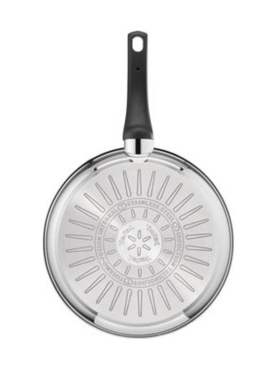 Tefal Emotion Τηγάνι από Ανοξείδωτο Ατσάλι με Αντικολλητική Επίστρωση 28cm E30006 - Image 4