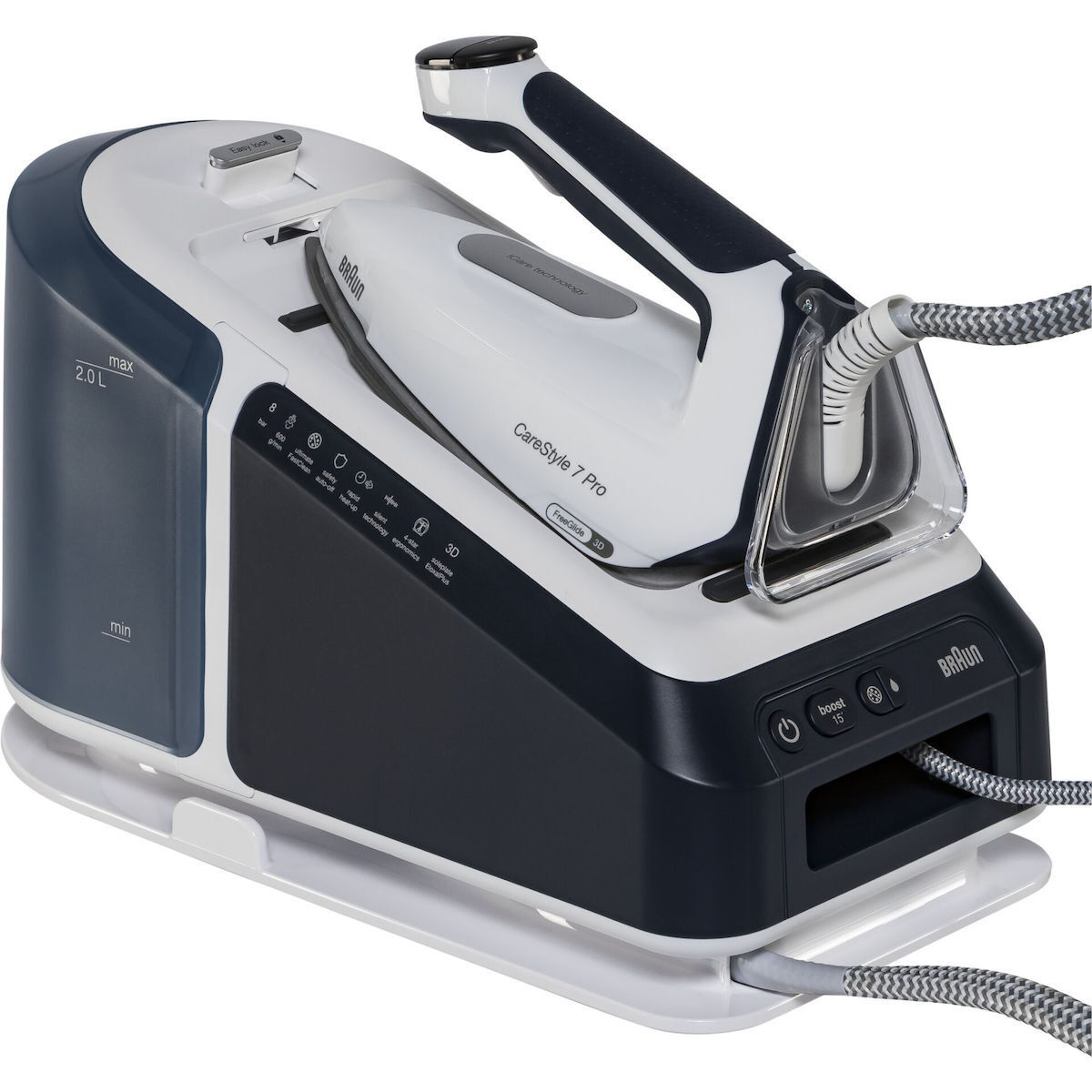 Braun CareStyle 7 Pro IS 7282 Σύστημα Σιδερώματος Πίεσης 8bar με Δοχείο 2lt - Image 3