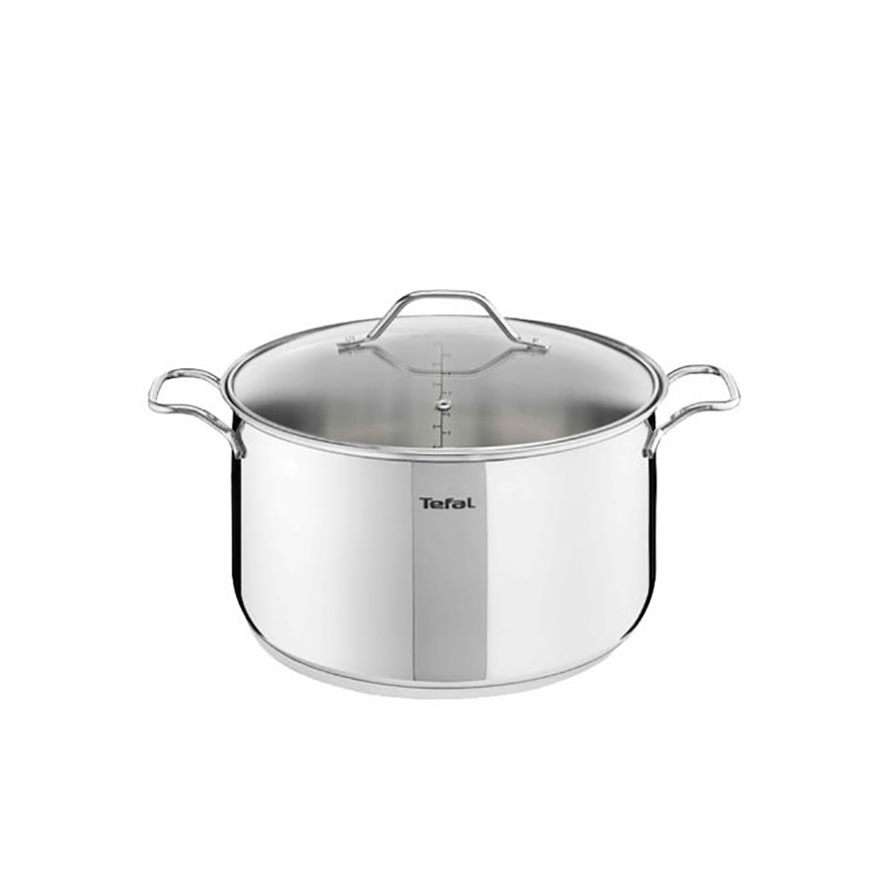 Tefal Intuition Βαθιά Ανοξείδωτη Κατσαρόλα 6lt / 26cm B86463