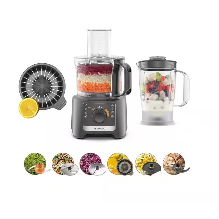 Kenwood FDP31.360GY Πολυμίξερ 800W με Κάδο 2.1lt και Κανάτα Μπλέντερ Γκρι - Image 6