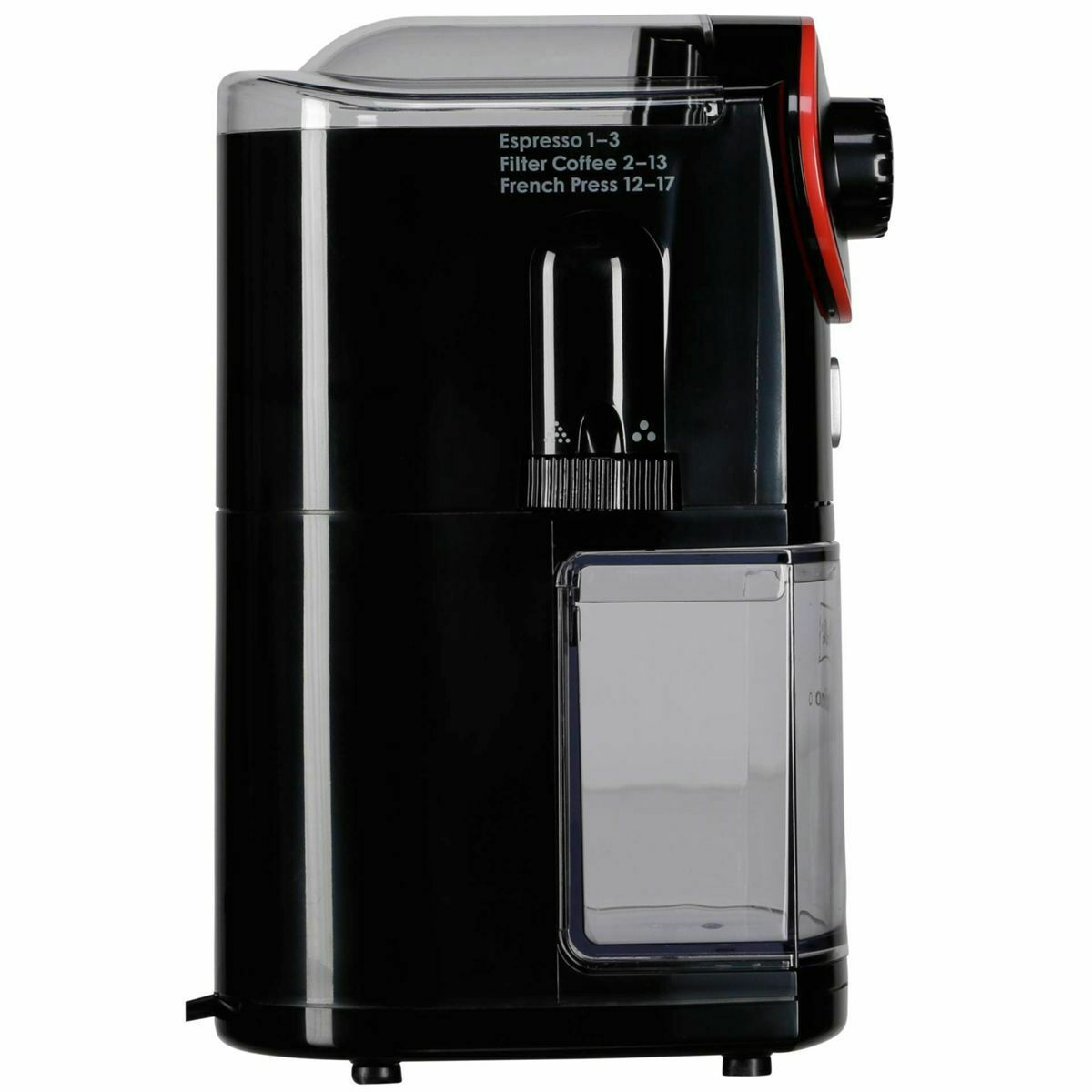 Melitta Molino Ηλεκτρικός Μύλος Καφέ 100W με Χωρητικότητα 200gr και 17 Επίπεδα Άλεσης Κόκκινος - Image 3