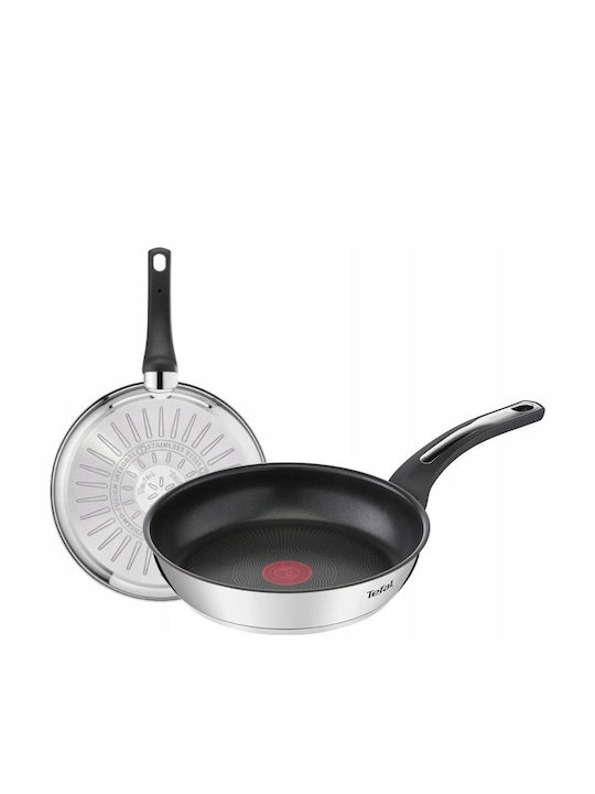 Tefal Emotion Wok από Ανοξείδωτο Ατσάλι με Αντικολλητική Επίστρωση 28cm E30019 - Image 3