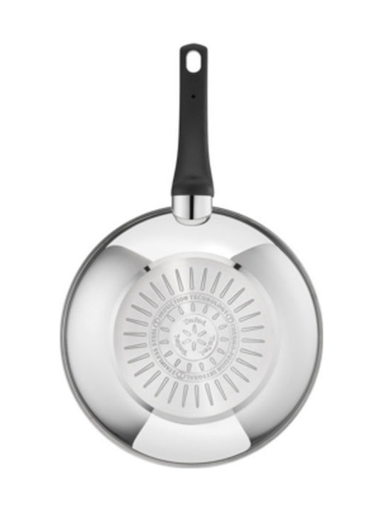 Tefal Emotion Wok από Ανοξείδωτο Ατσάλι με Αντικολλητική Επίστρωση 28cm E30019 - Image 5