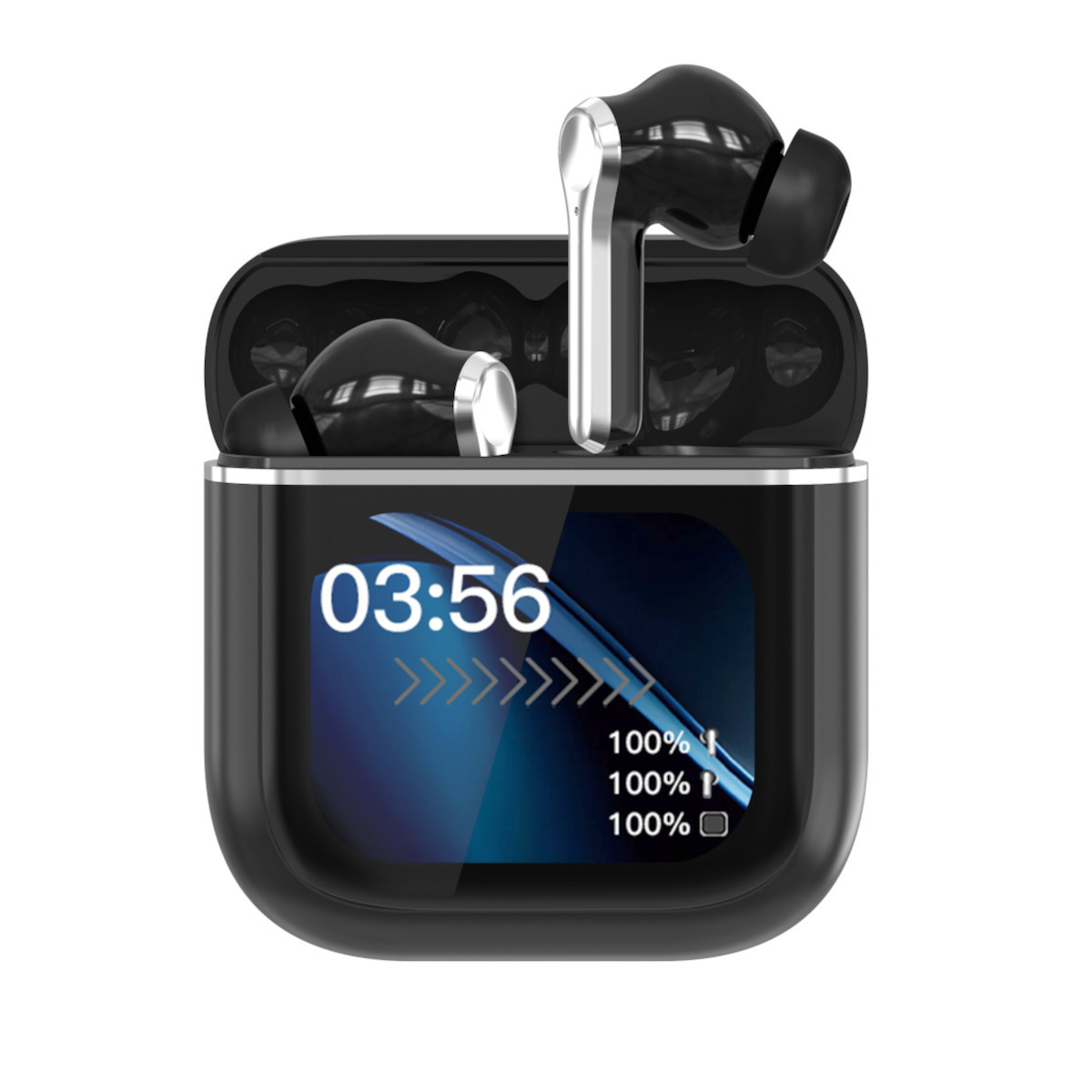 Akai BTE-J600BK In-ear Bluetooth Handsfree Ακουστικά με Θήκη Φόρτισης Black